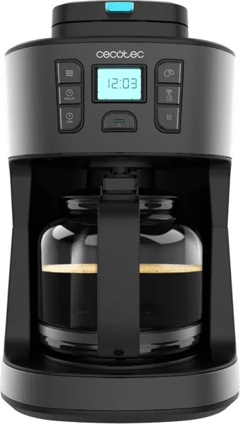 Máquina de café de filtro digital Coffee 66 Grind &amp; Drop de 12 chávenas com acabamento em aço inoxidável e intensificador de aroma