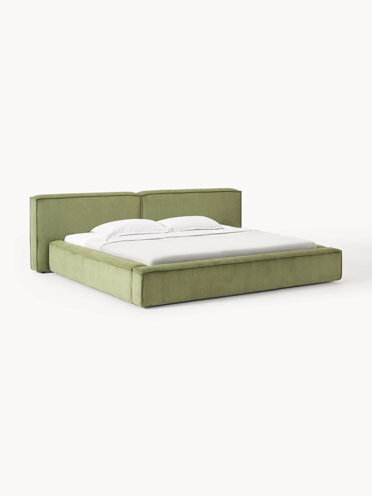 Corduroy Upholstered Bed Lennon