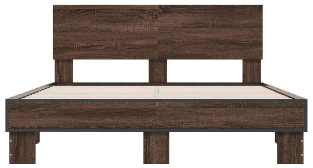 Estrutura de cama 120x200 cm derivados madeira/metal