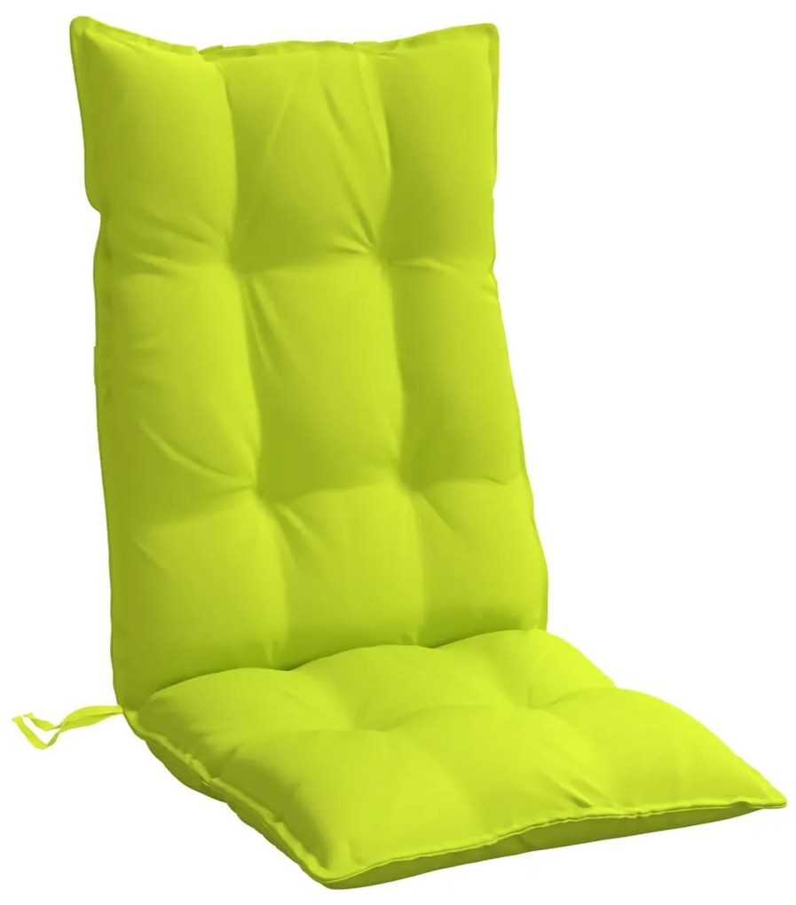 Almofadões p/ cadeira encosto alto 2 pcs oxford verde brilhante