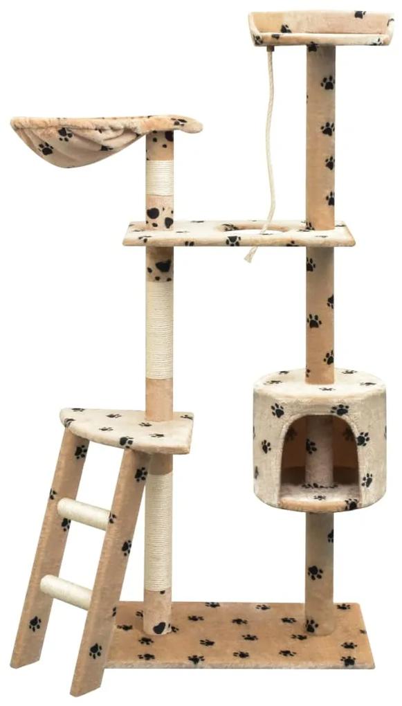 Árvore para gatos c/ postes arranhadores sisal 150 cm bege