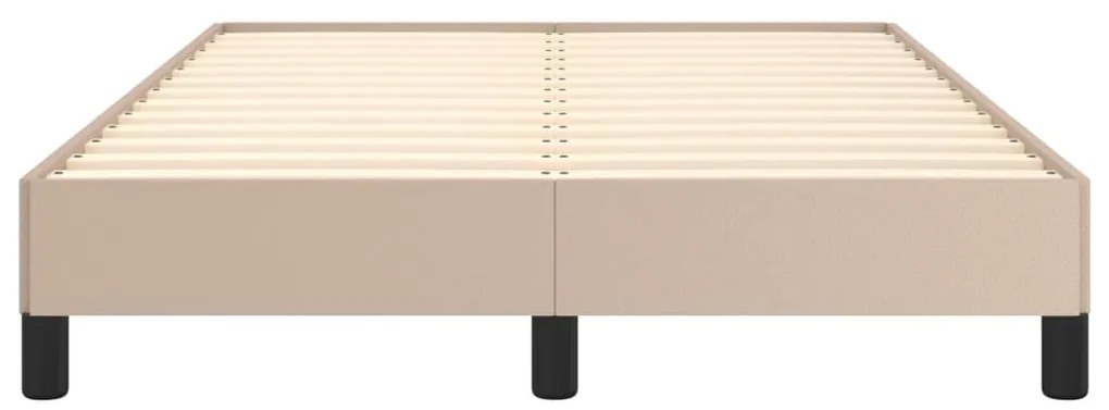 Estrutura de cama 120x200 cm couro artificial cappuccino