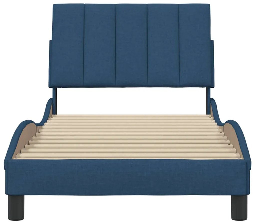 Estrutura de cama sem colchão 80x200 cm azul