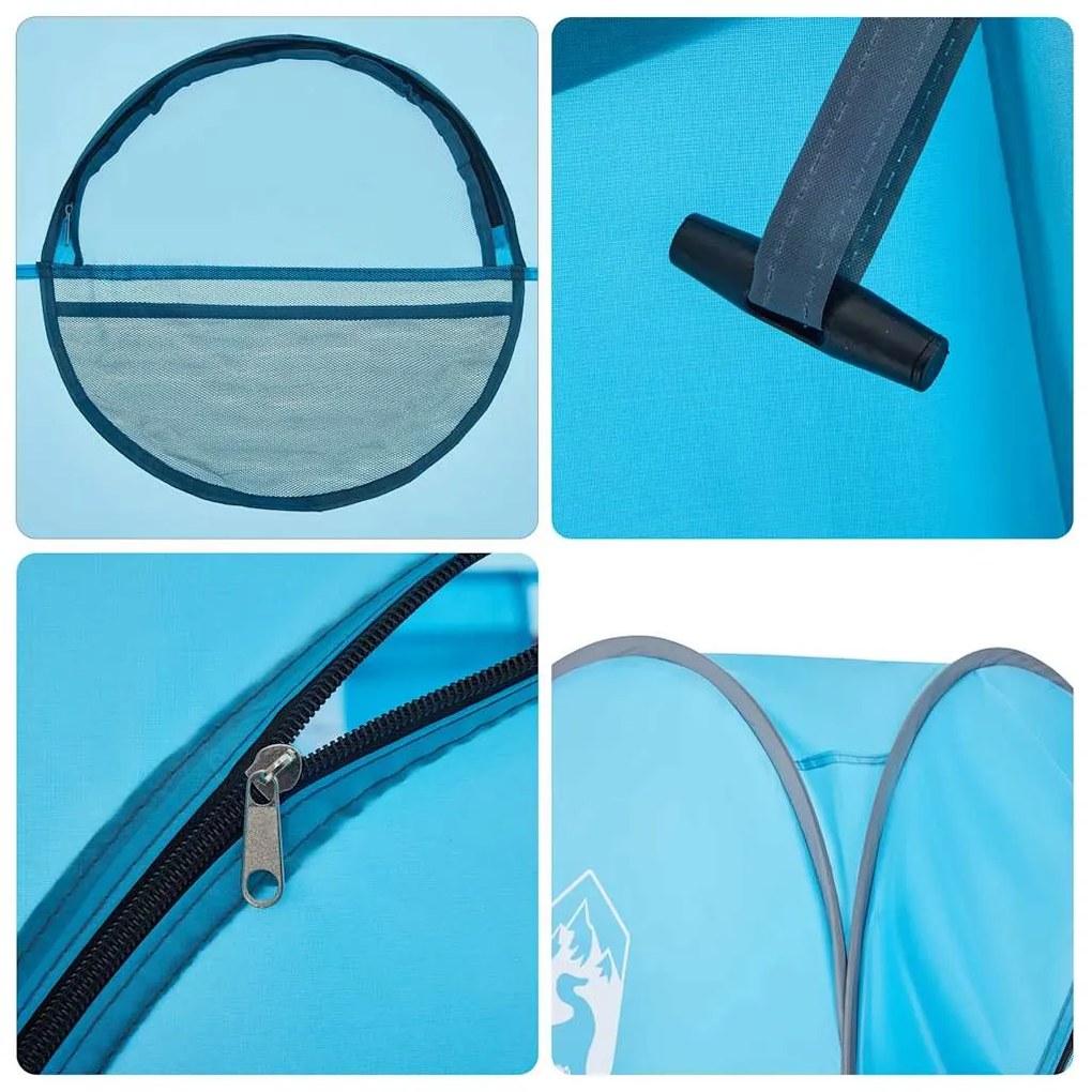 Tenda de privacidade pop-up impermeável azul