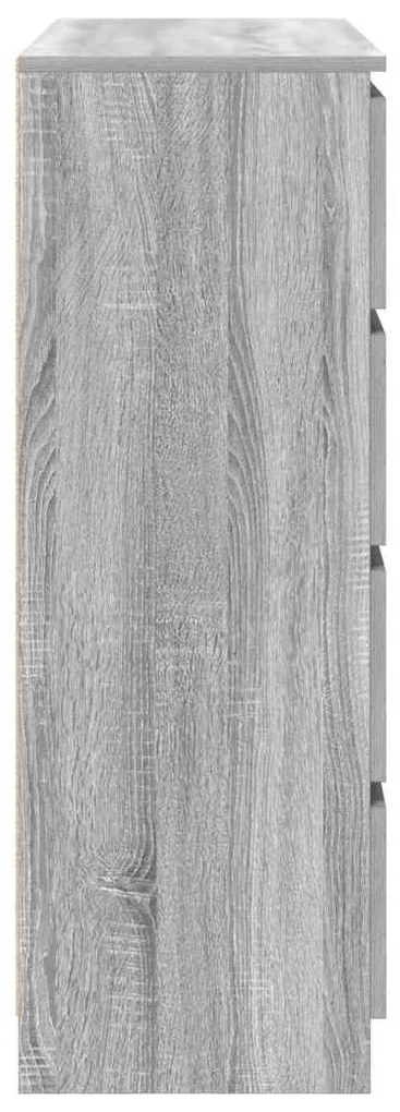 Aparador 100x35x99 cm derivados de madeira cinzento sonoma