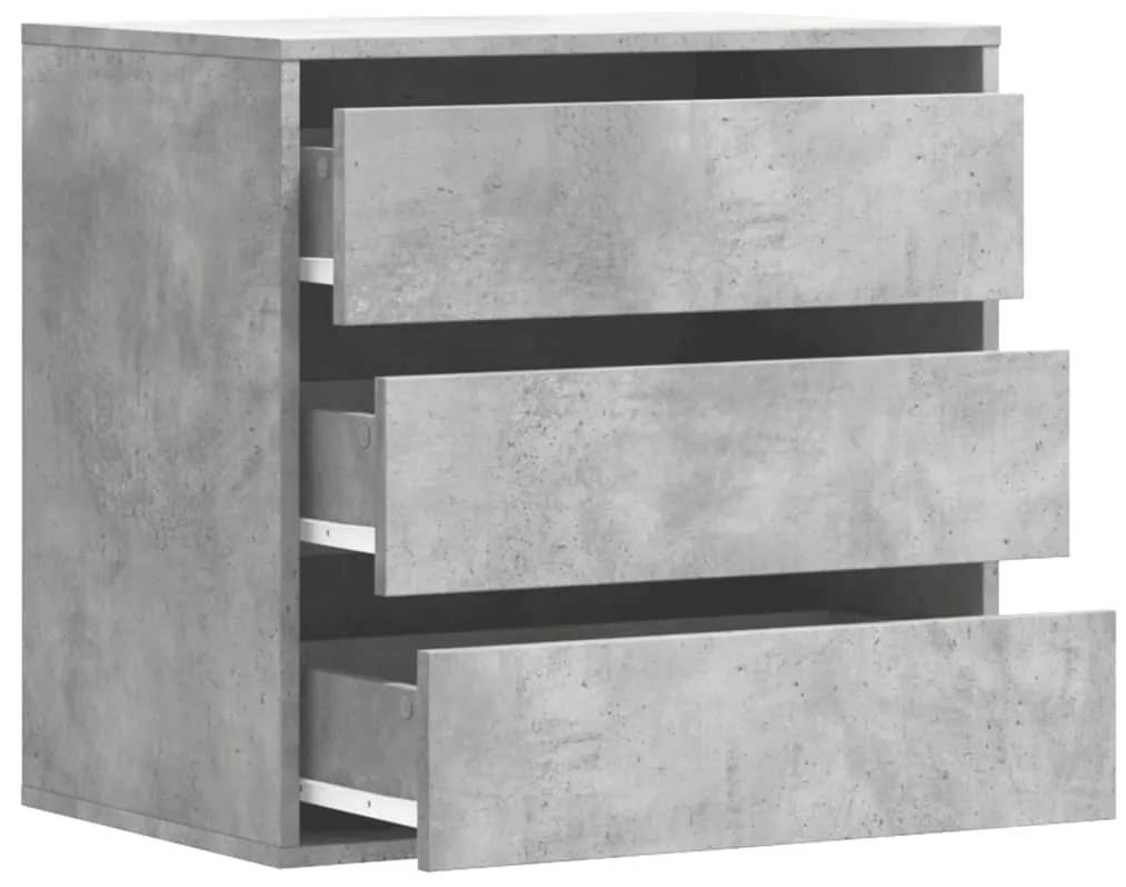 Cómoda 60x41x58 cm derivados de madeira cinzento cimento