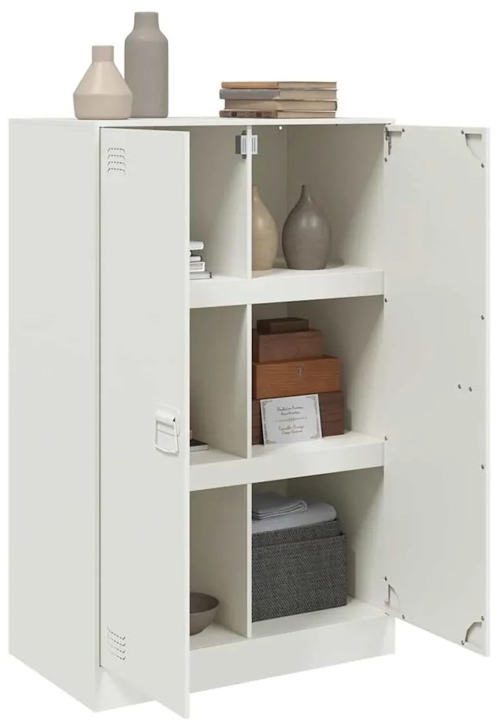 Aparador 67x39x107 cm aço branco