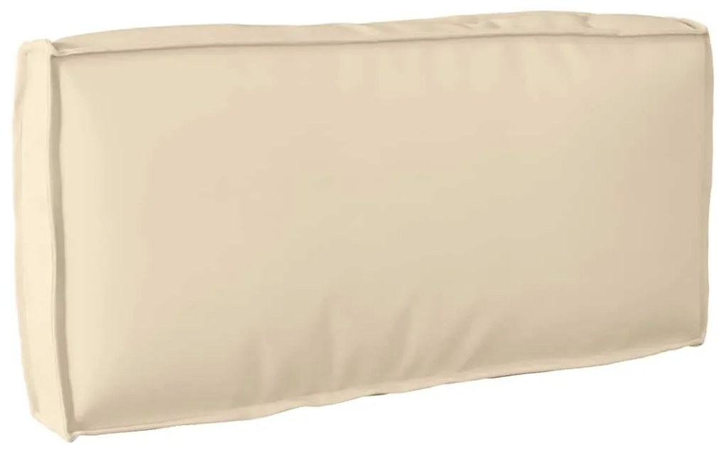 vidaXL Almofada de Palete para Encosto Bege 80x40x12 cm - Tecido Oxford