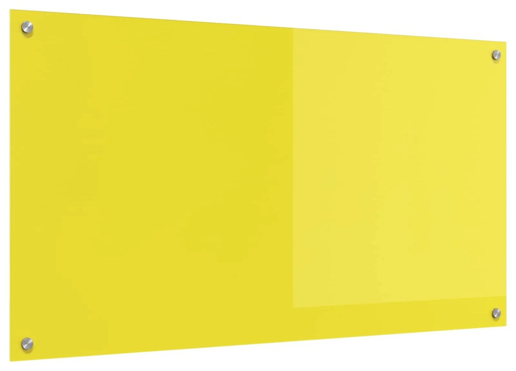 vidaXL Proteção de Cozinha Amarelo 110 x 60 x 0,6 cm vidro temperado