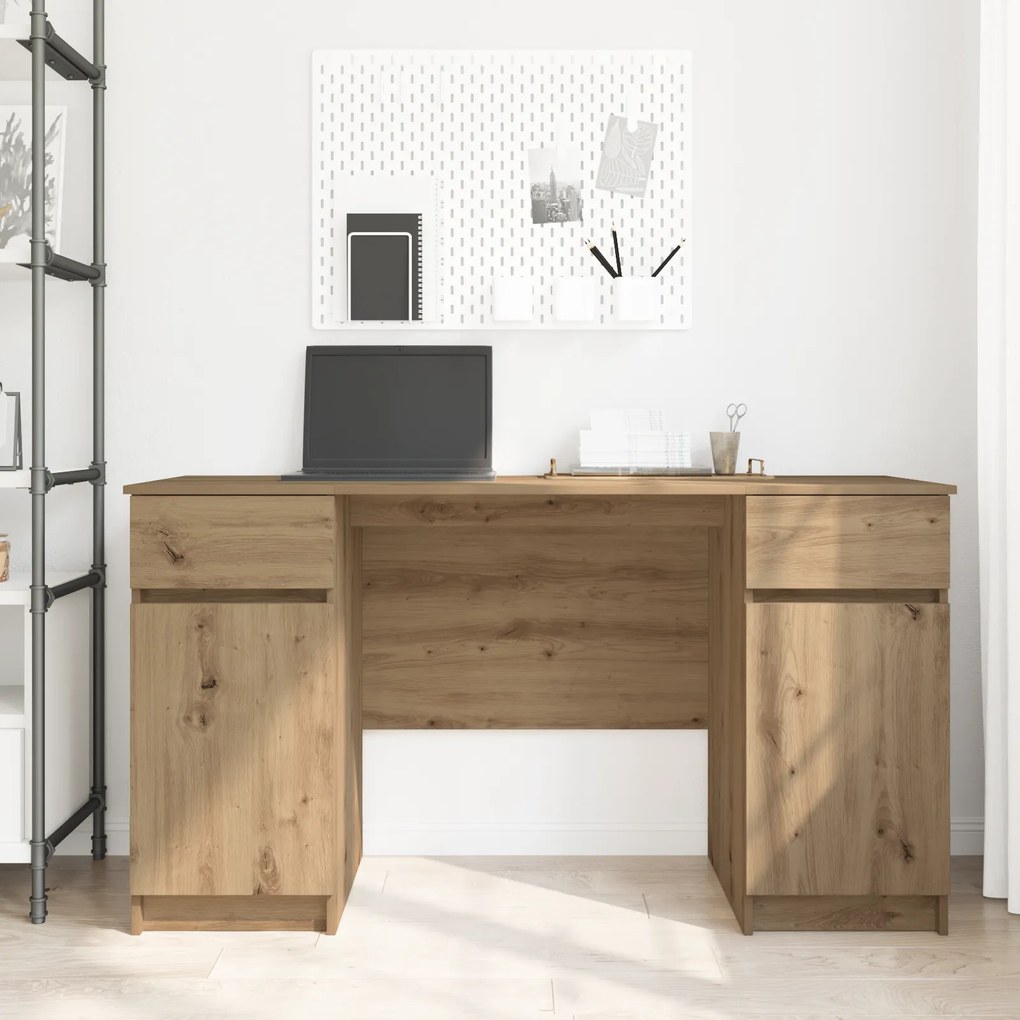 Mesa vidaXL Artisan Carvalho 140x49x76 cm Madeira de engenharia