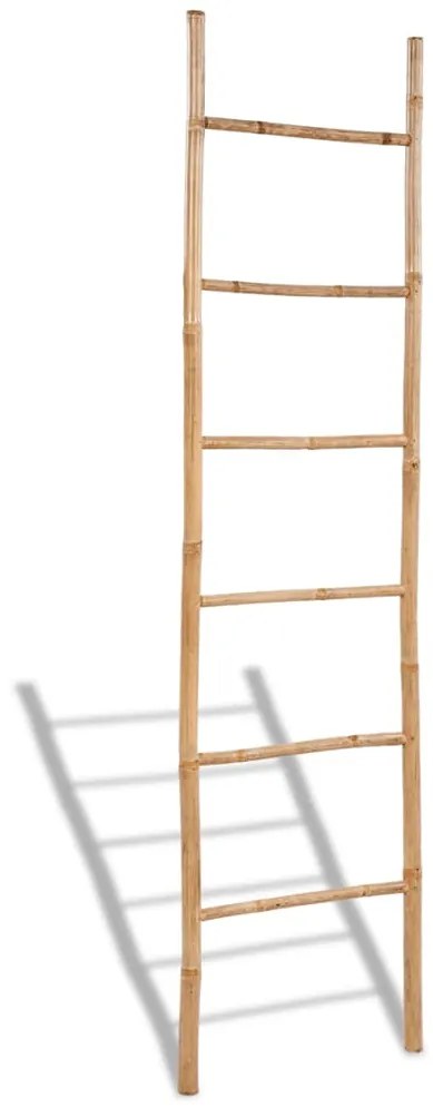 Escada para Toalhas de Bambu com 6 Degraus