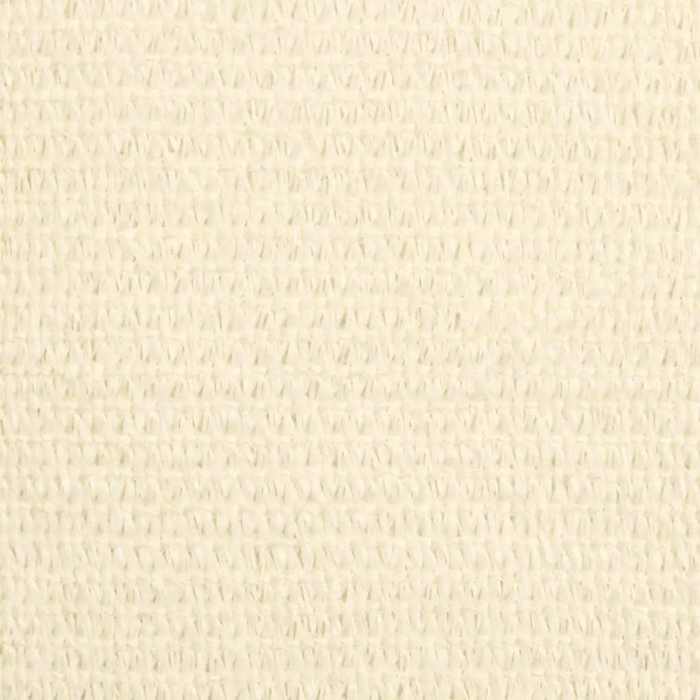 Para-sol estilo vela 160 g/m² 2x3,5 m PEAD cor creme