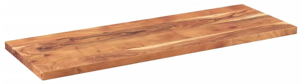 Tampo de mesa retangular 140x60x2,5 cm madeira de acácia maciça