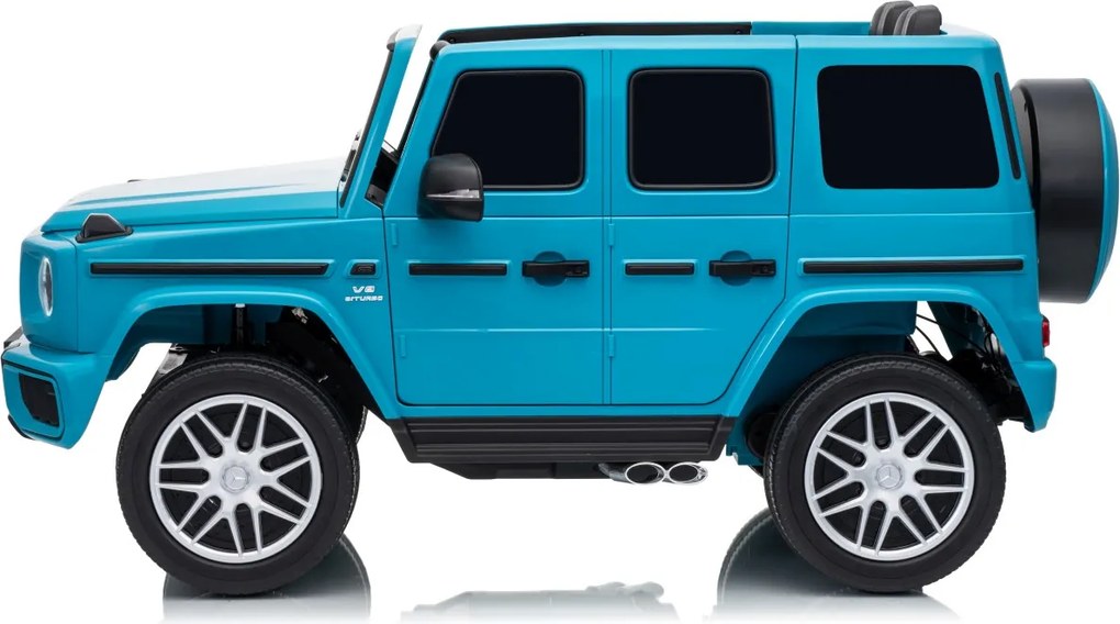 Carro elétrico para Crianças 3 a 7 anos*, 12V 4x4 Mercedes G63 AMG Rodas Espuma EVA, Controle remoto Azul