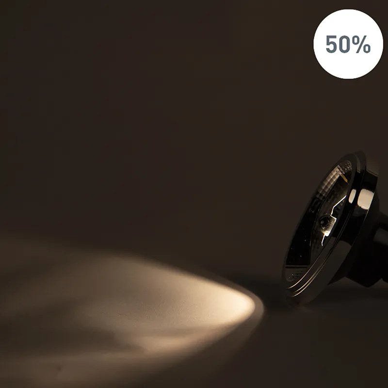 Conjunto de 5 lâmpadas LED AR111 GU10 12W 2000K-3000K dim to warm