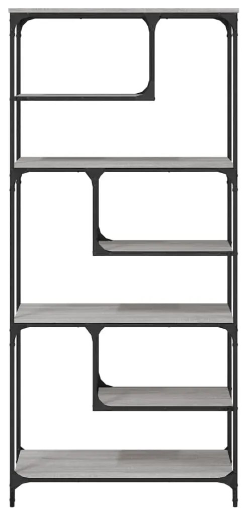 Estante 81x36x176 cm derivados de madeira cinzento sonoma