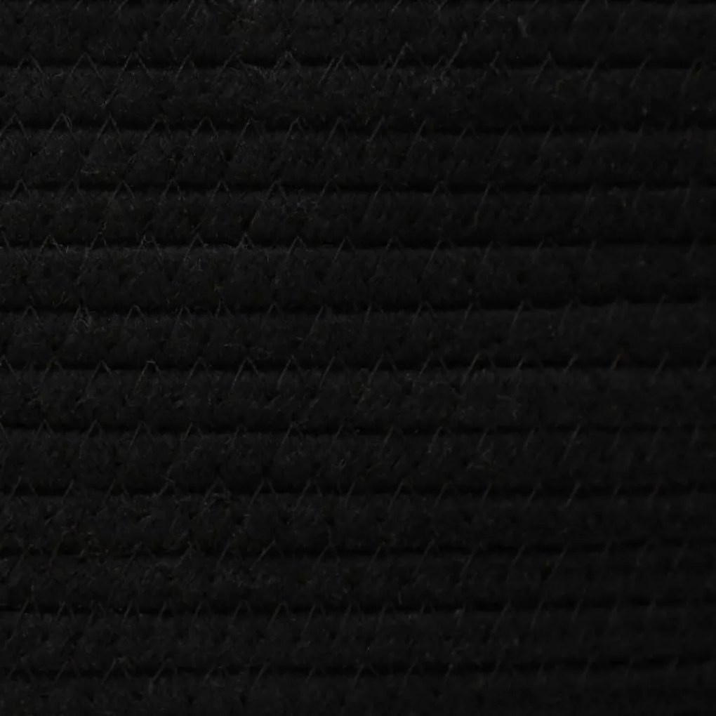 Cestos de arrumação 2 pcs algodão branco e preto
