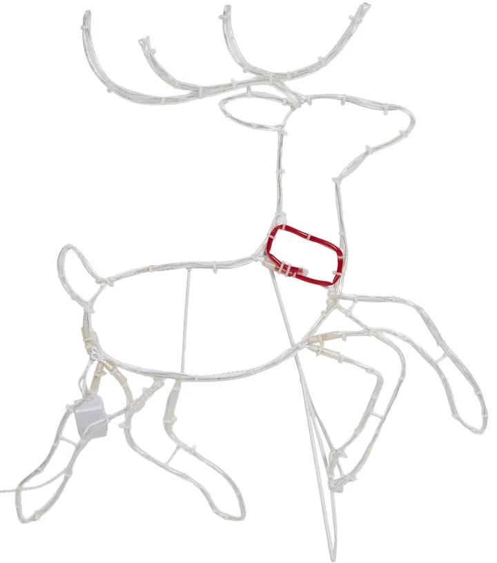 Candeeiro de pé de Natal Veado 50cm Incl. LED com temporizador IP44 - Pax