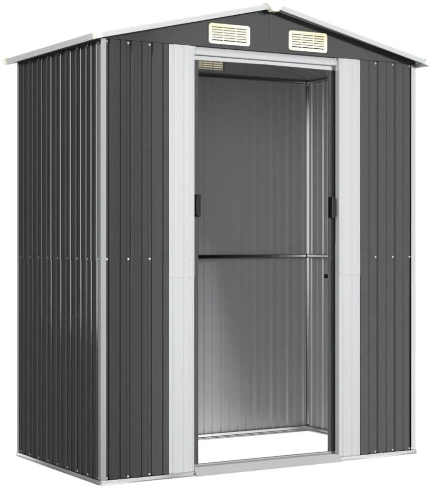 Abrigo de jardim 192x108x223 cm aço galvanizado antracite