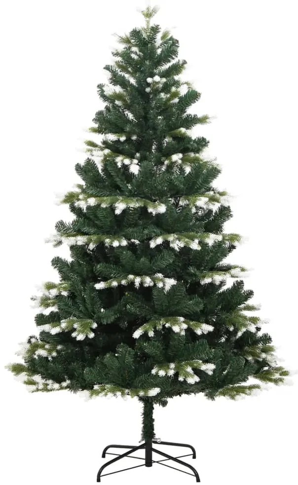 Árvore de Natal artificial articulada c/ flocos de neve 240 cm