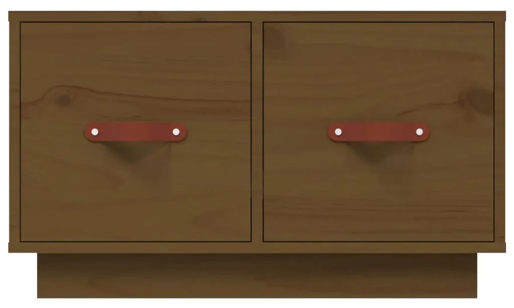 Mesa de centro 60x53x35 cm pinho maciço castanho mel