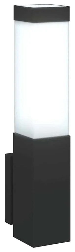 Luz de Parede Externa Preto Aço Inoxidável IP44