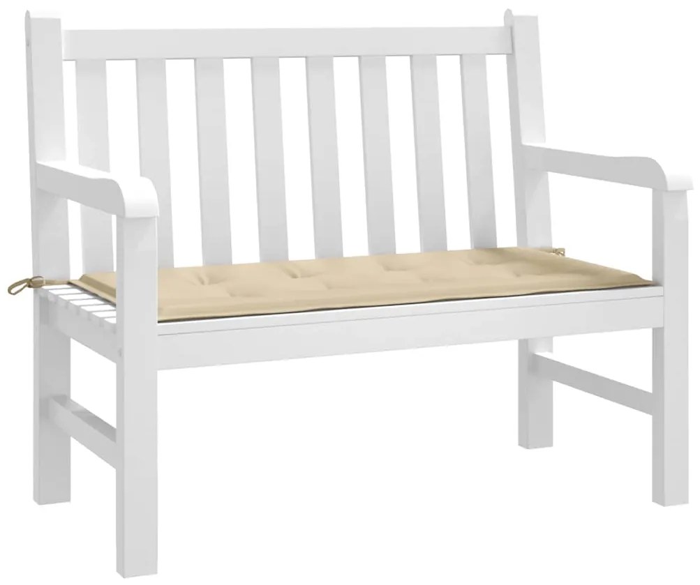 Almofadão p/ banco de jardim 100x50x4cm tecido oxford bege