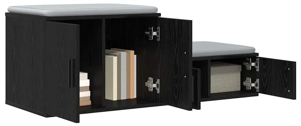 Armário de Armazenamento vidaXL Preto 108x41x40 cm em Madeira Intermed
