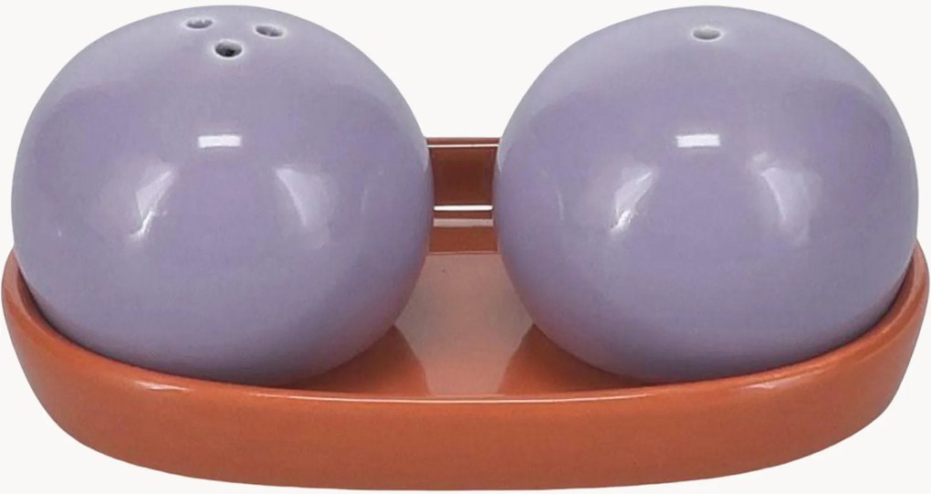 Conjunto de saleiro e pimenteiro em cerâmica Duo, conjunto de 3