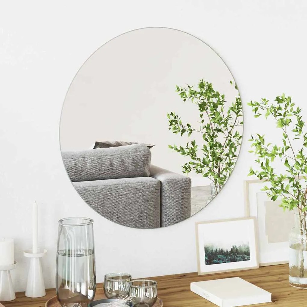 vidaXL Espelho de Parede Redondo Ø 60 cm vidro temperado