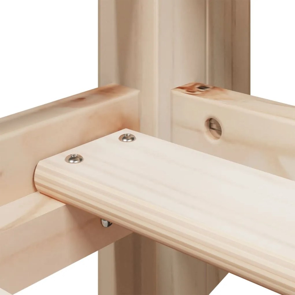 Beliche com telhado 80x200 cm madeira de pinho maciça