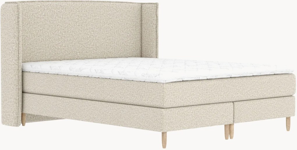 Cama divã em bouclé artesanal Ardis, H4