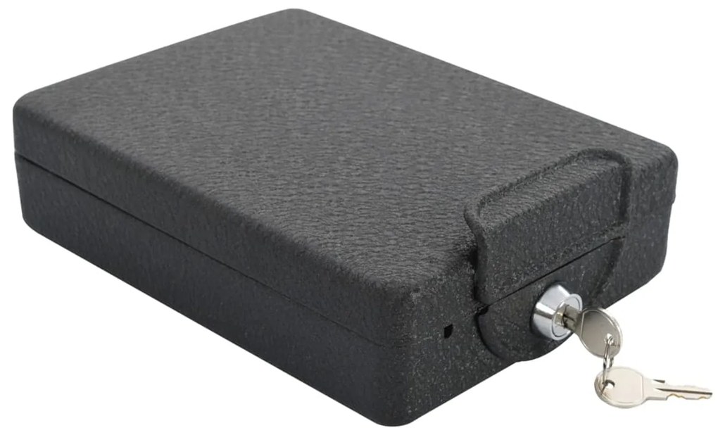 Cofre de Segurança Preto Metal Pequeno Fechaduras