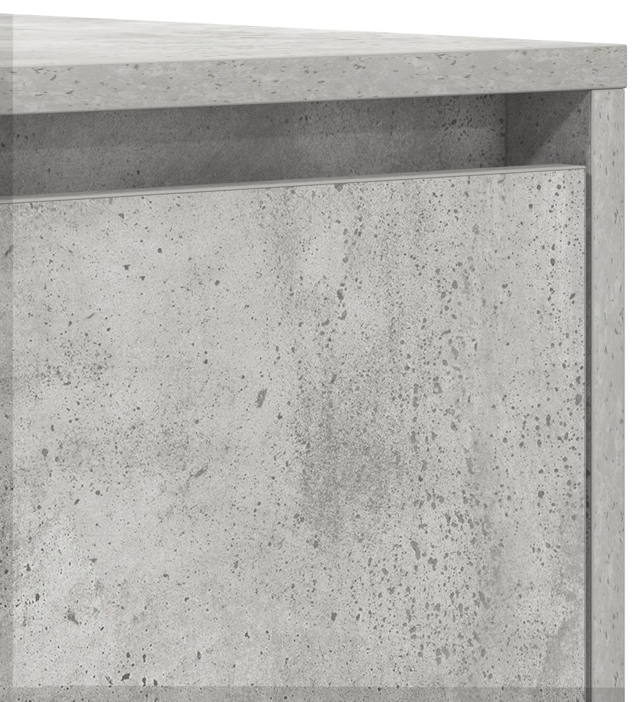 Sideboard Cinzento de Concreto 120x41x75 cm em Madeira Engenheirada