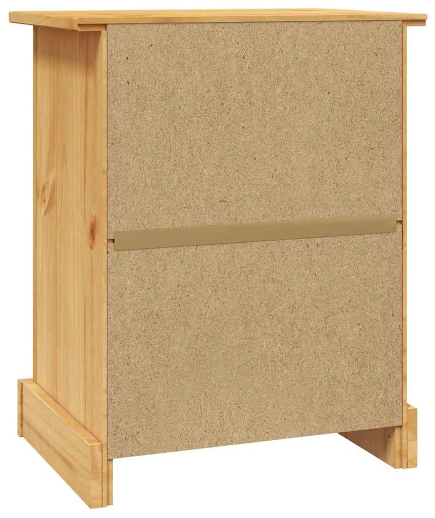 Mesa de cabeceira Corona Range em pinho mexicano 53x39x66 cm