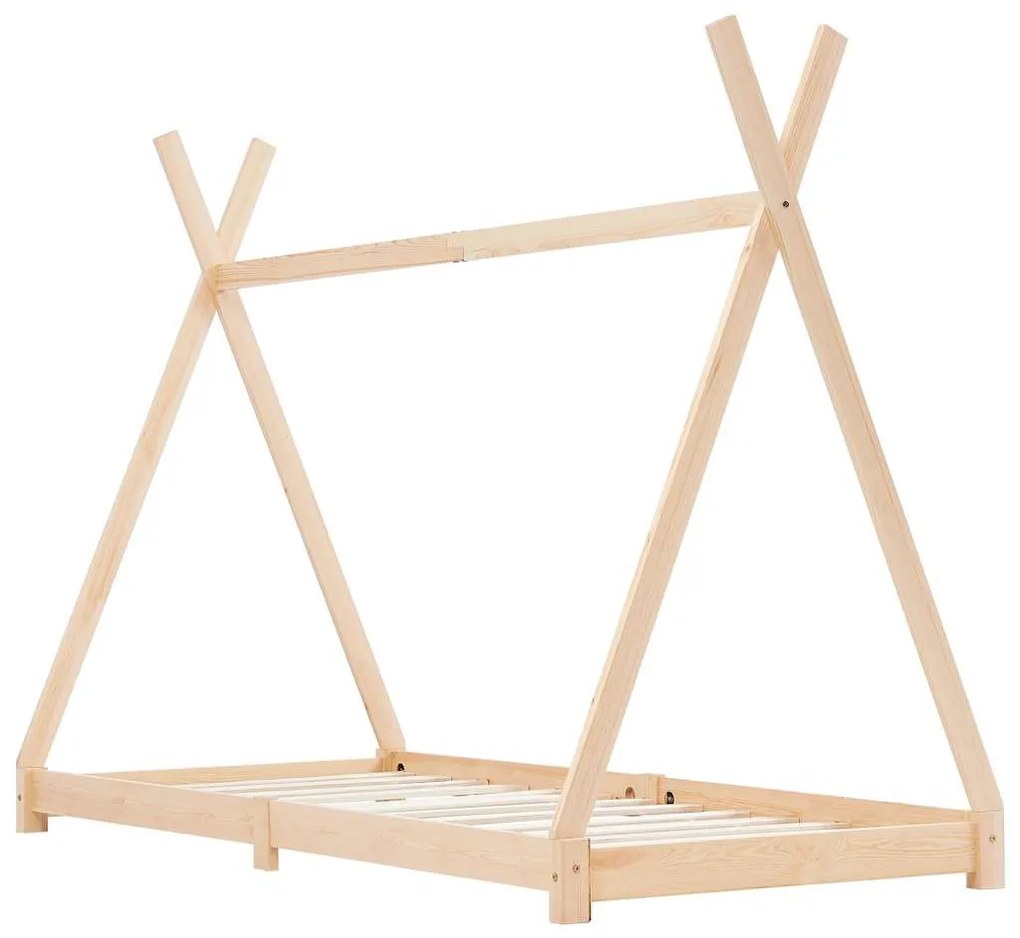 Estrutura de cama p/ crianças 70x140 cm madeira de pinho maciça