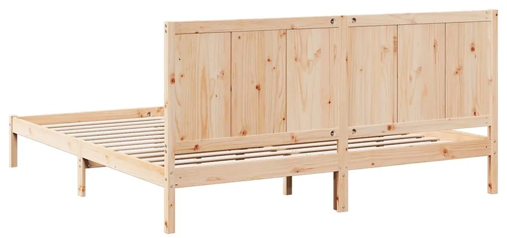 Cama extra longa sem colchão 200x220 cm madeira maciça