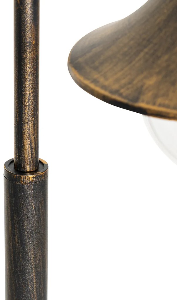 Lanterna exterior inteligente ouro antigo 125 cm IP44 com Wi-Fi A60 - Daphne