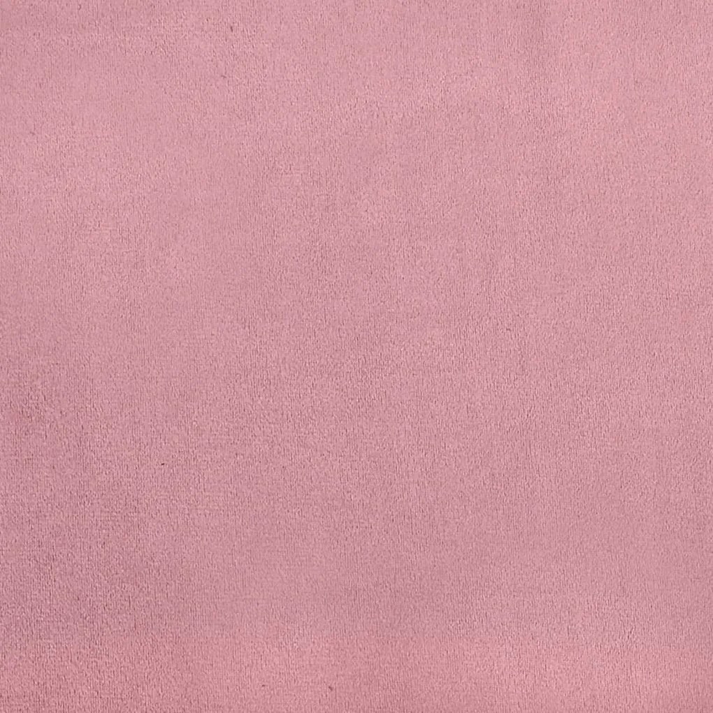 Sofá-cama com gavetão e colchões 80x200 cm veludo rosa