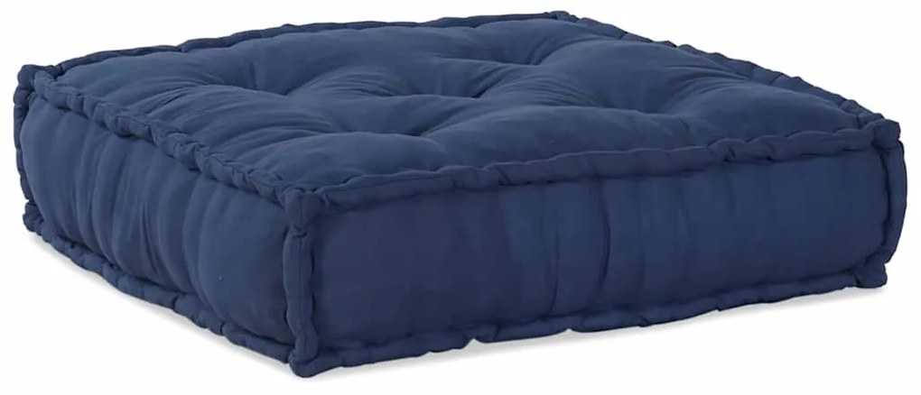 vidaXL Pufe Modular em Índigo - 70x70x36 Tecido