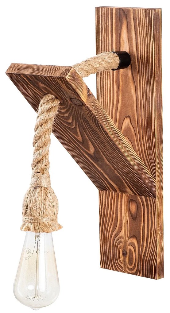 Lâmpada de Parede Erebos – Madeira – 11 x 21 cm, Altura: 40 cm