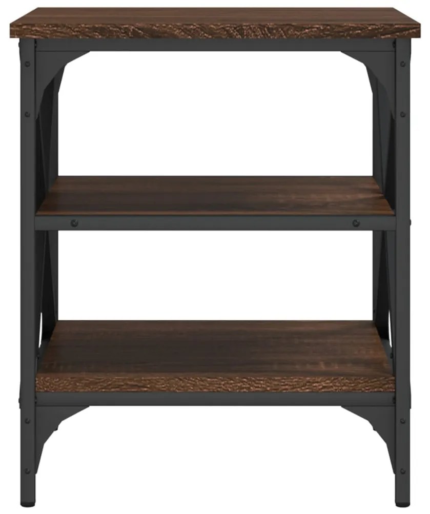 Mesa de apoio 40x42x50 cm derivados madeira carvalho castanho