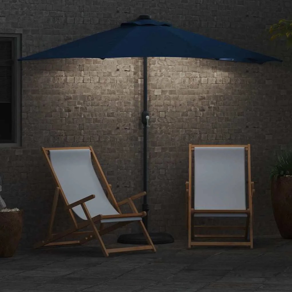 Guarda-sol de Jardim Azul Azur 294 x 150 x 224 cm tecido