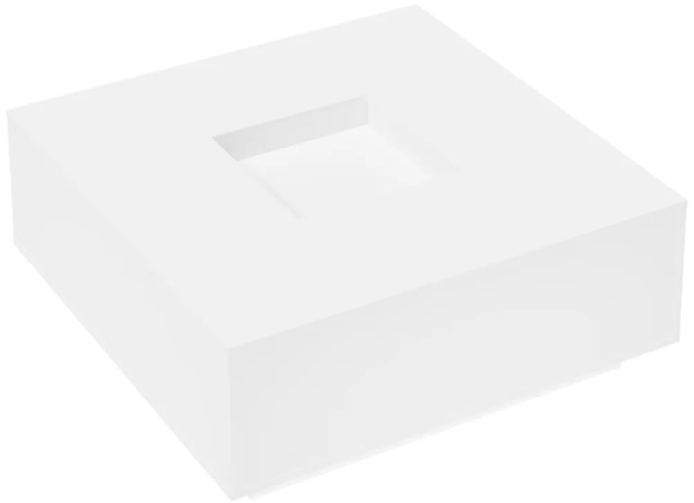 Mesa de centro 100x100x40 cm derivados de madeira branco