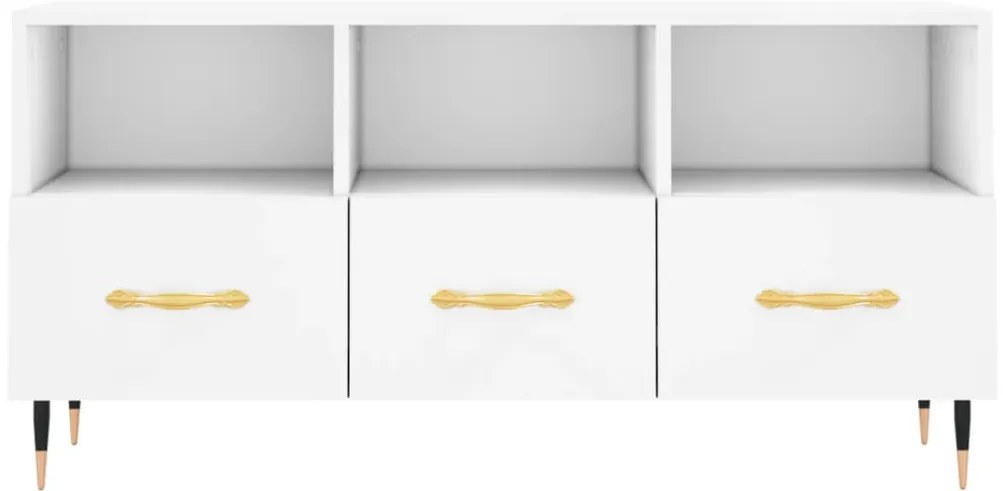 Móvel de TV 102x36x50 cm derivados de madeira branco
