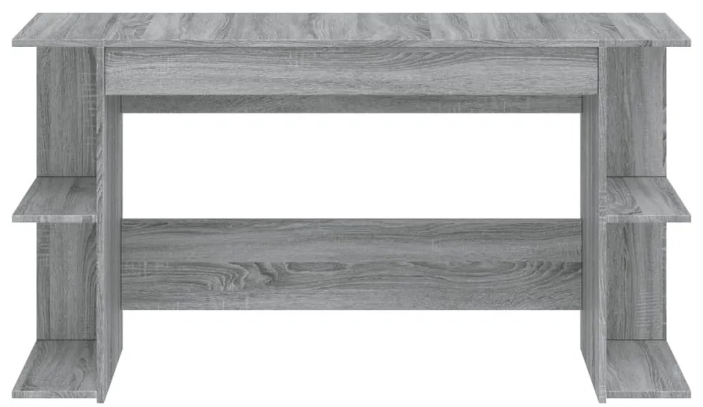 Secretária 140x50x75 cm derivados de madeira cinzento sonoma