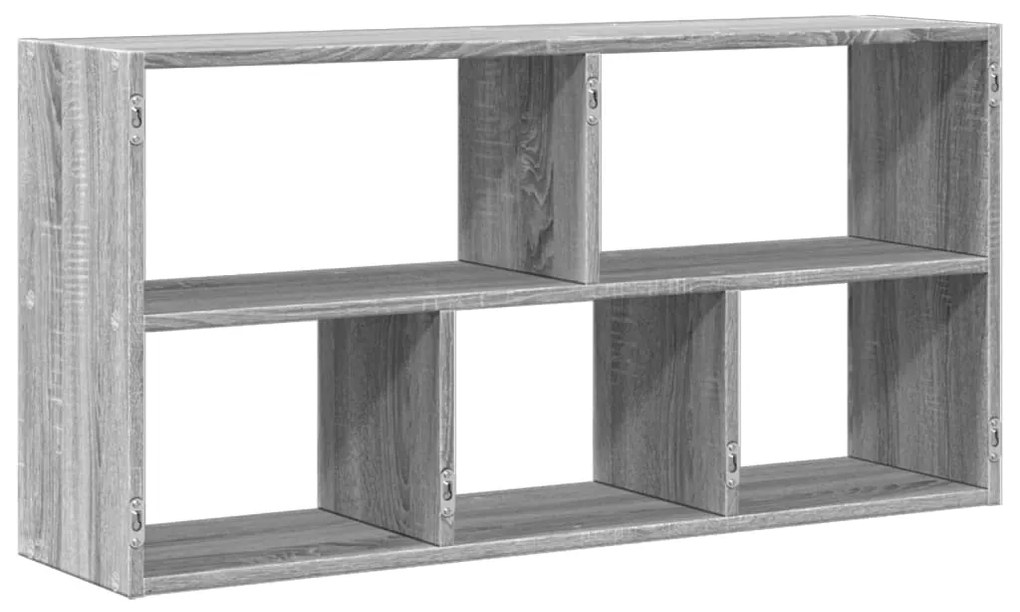 Prateleira parede 100x25x50 cm deriv. de madeira cinza sonoma