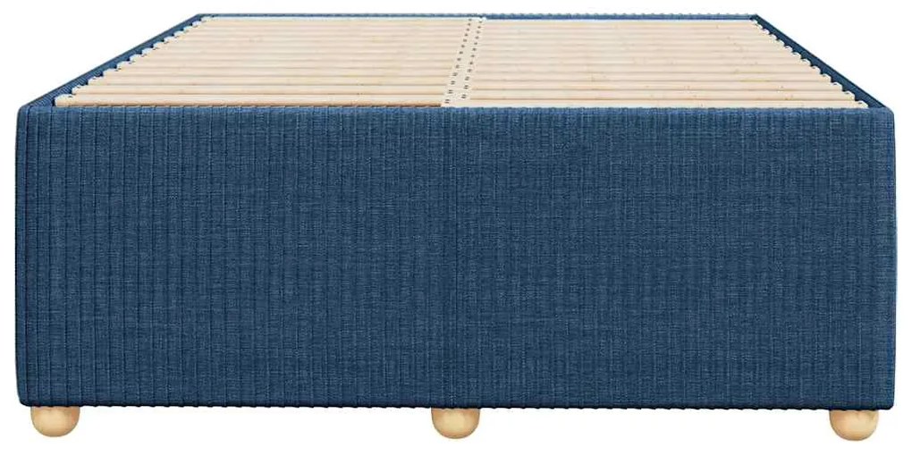 Estrutura de cama sem colchão 120x200 cm tecido azul