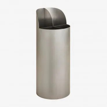 Porta-guardanapos Em Aço Maurizio Cinzento Escovado - Sklum