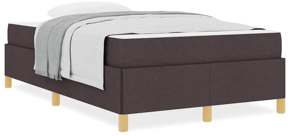 Cama Box Outros Marrom Escuro e Branco 120 x 190 cm tecido